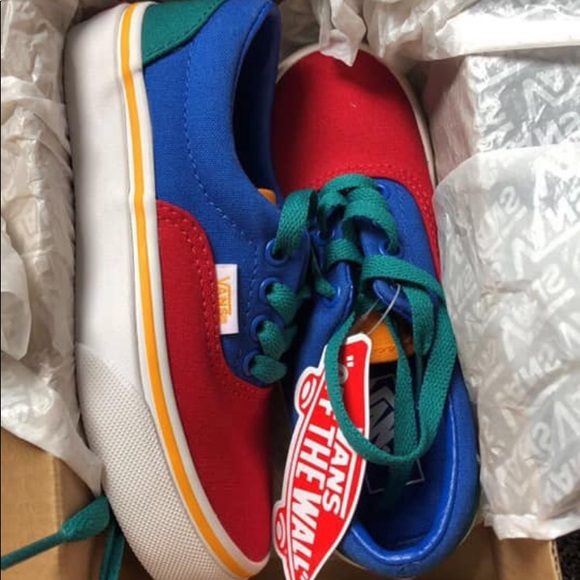 kids multicolor vans